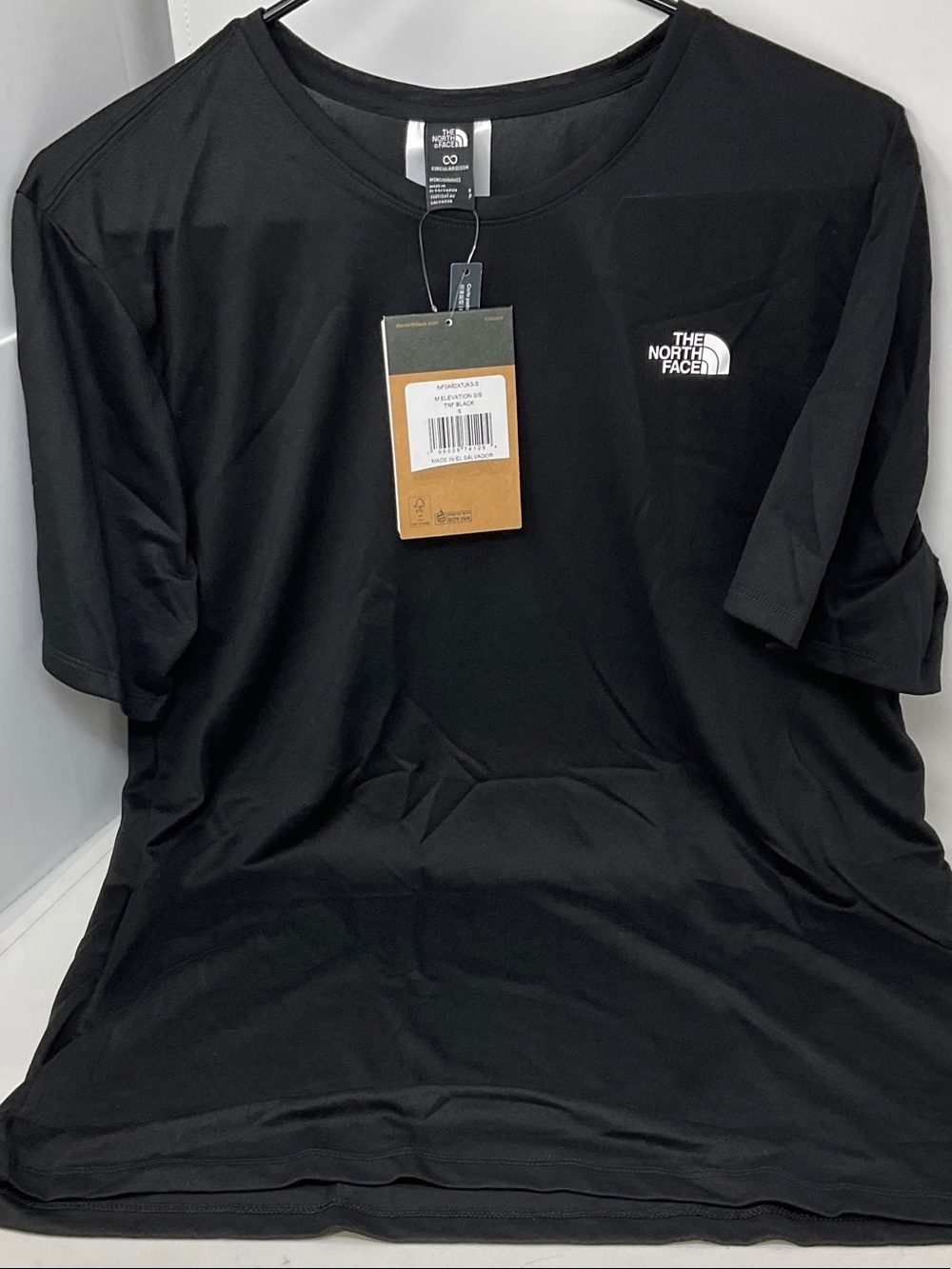 The North Face Black Elevation Short-Sleeve Logo Tee